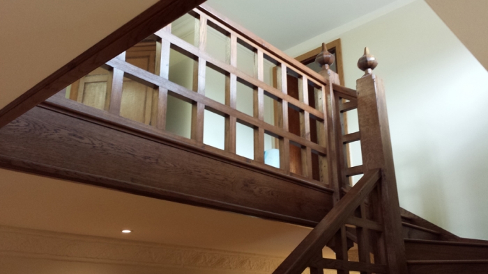 New Oak Staircase and Gallery to match existing Arts and Crafts Stairs