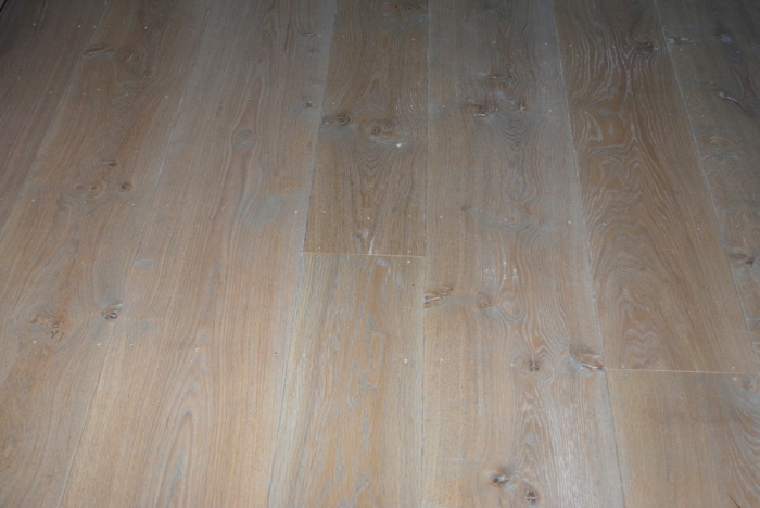 Solid Oak Random Width Flooring using Character Oak the Floor Boards have been Aged and Finished with a Light Oak Grey Stain