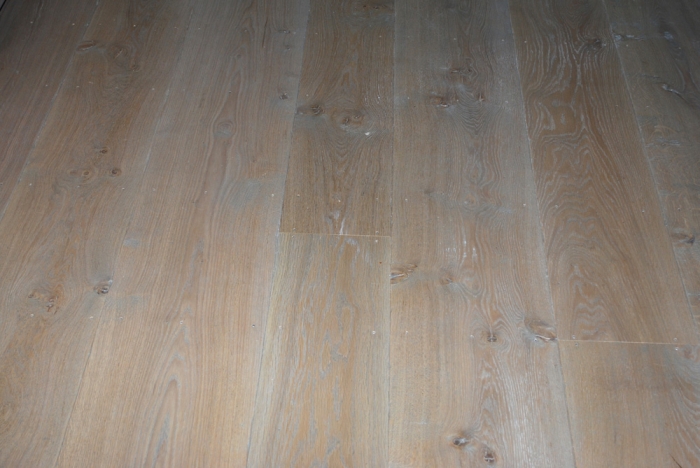 Solid Oak Random Width Flooring using Character Oak the Floor Boards have been Aged and Finished with a Light Oak Grey Stain