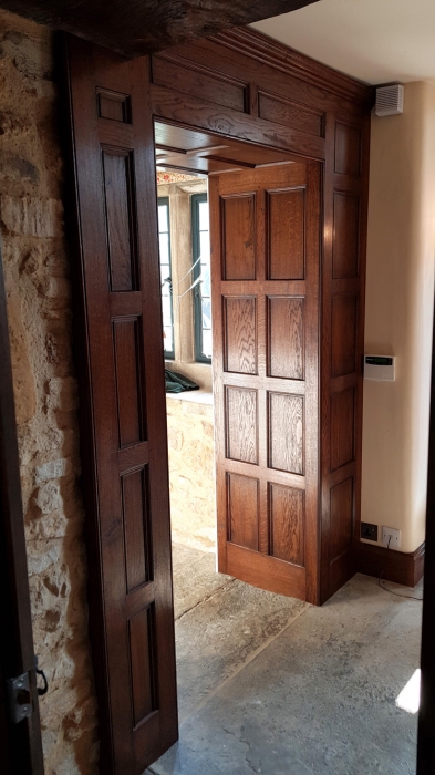 Solid Oak Panelled Door Reveal