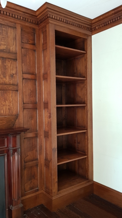 Fitted Storage Cupboard with Adjustable Shelving,Part of a Panelled Room