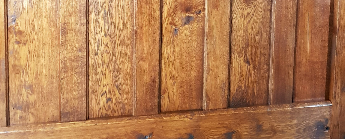 Plank and Muntin Oak Panel