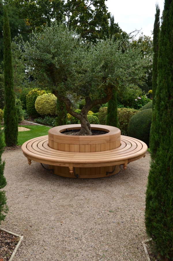 Circular Oak Tree Seat