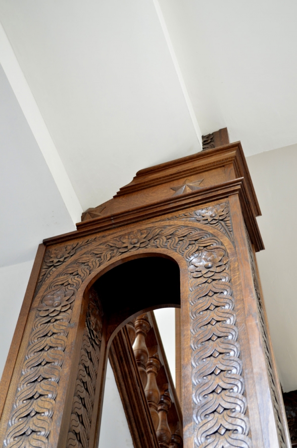 Some of the scribing detail of the Oak Staircase