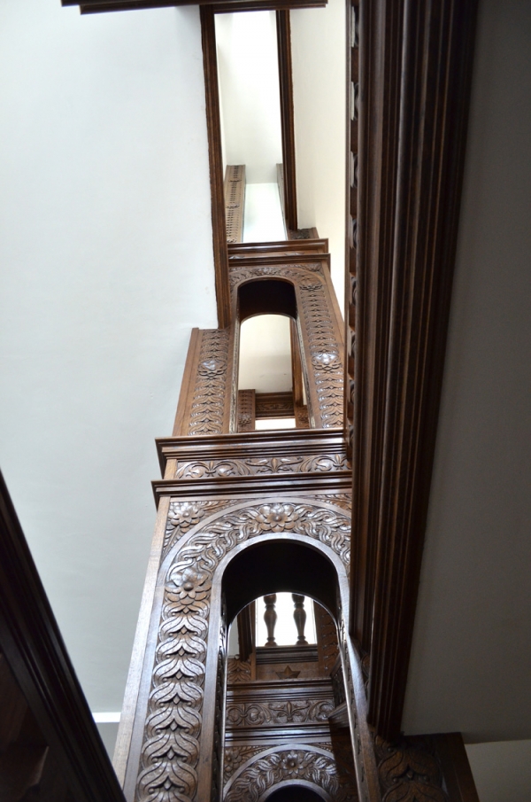 Hand Carved Oak Staircase