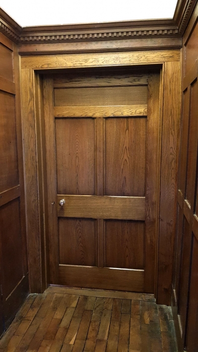 Panelled Interior Door in Oak and Frame