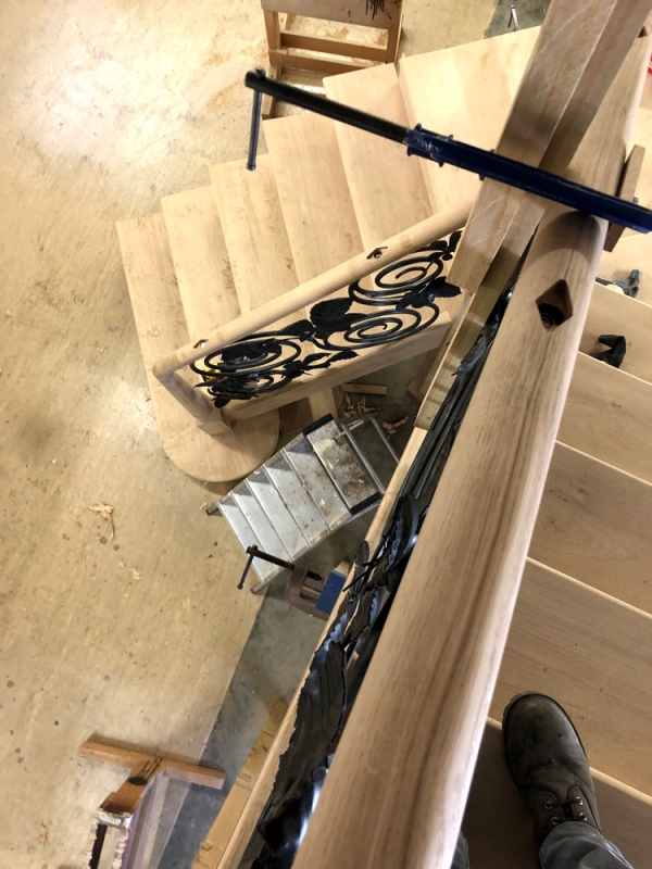 Assembley of Bespoke Contemporary Staircase