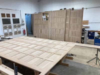 Oak Panels being made in our workshop