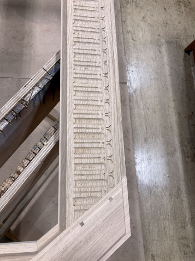 Hand carved detail