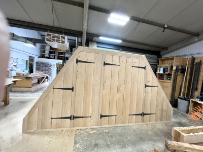 Wardrobe front frame fully assembled in our workshop