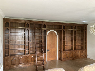 Bookcase installation completed