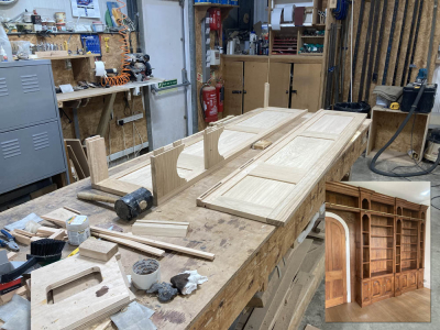 Beginning of Bookcase assembly