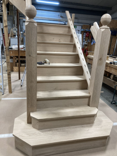 Pre- Assembly of Bespoke Staircase